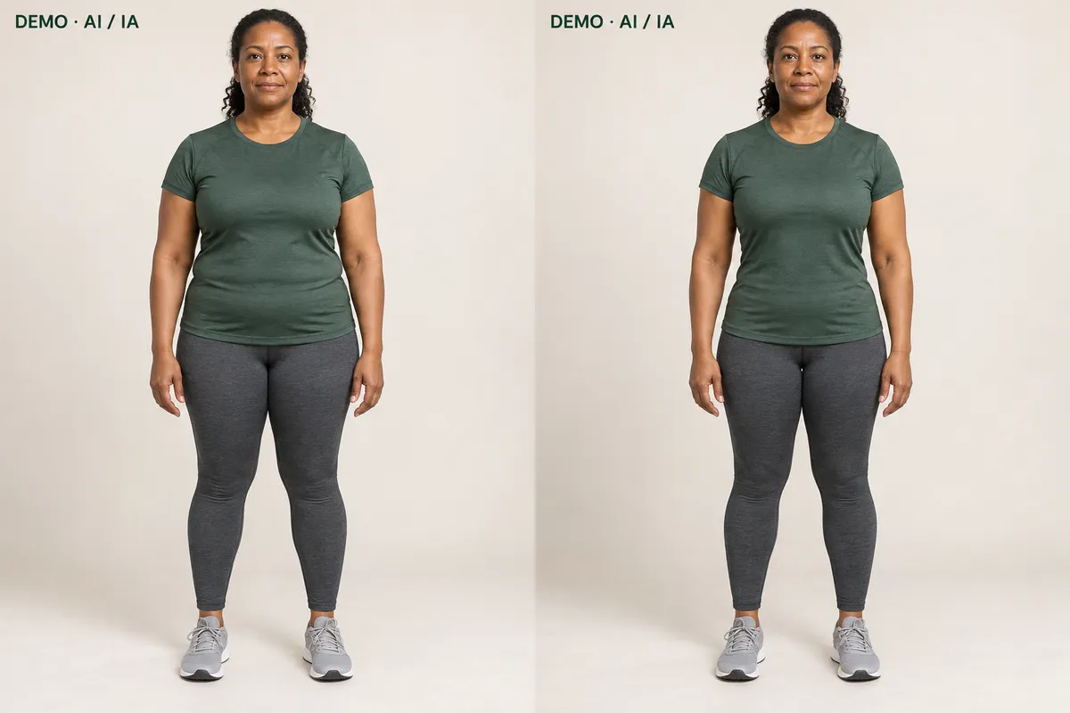 Comparación ficticia 3: Después