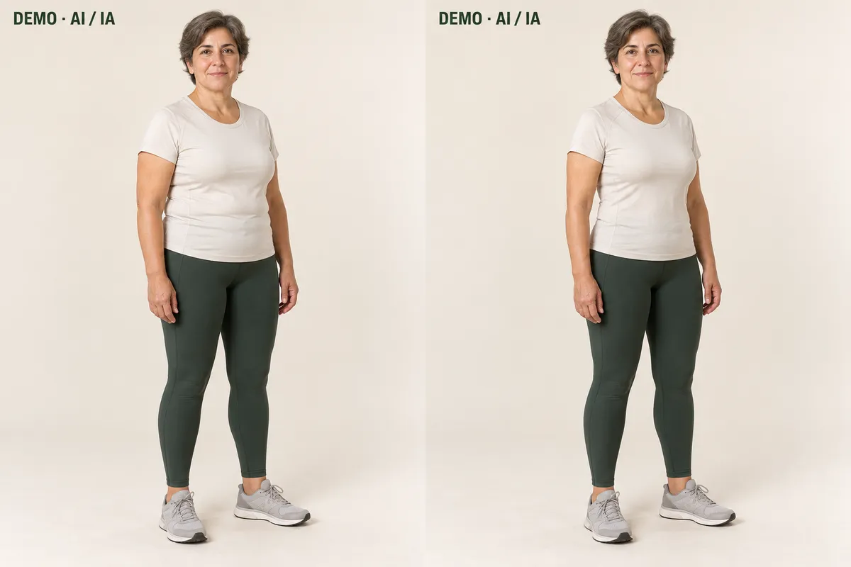 Comparación ficticia 5: Después
